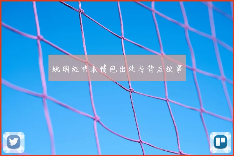 姚明经典表情包出处与背后故事